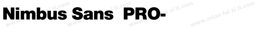 Nimbus Sans 了PRO字体转换